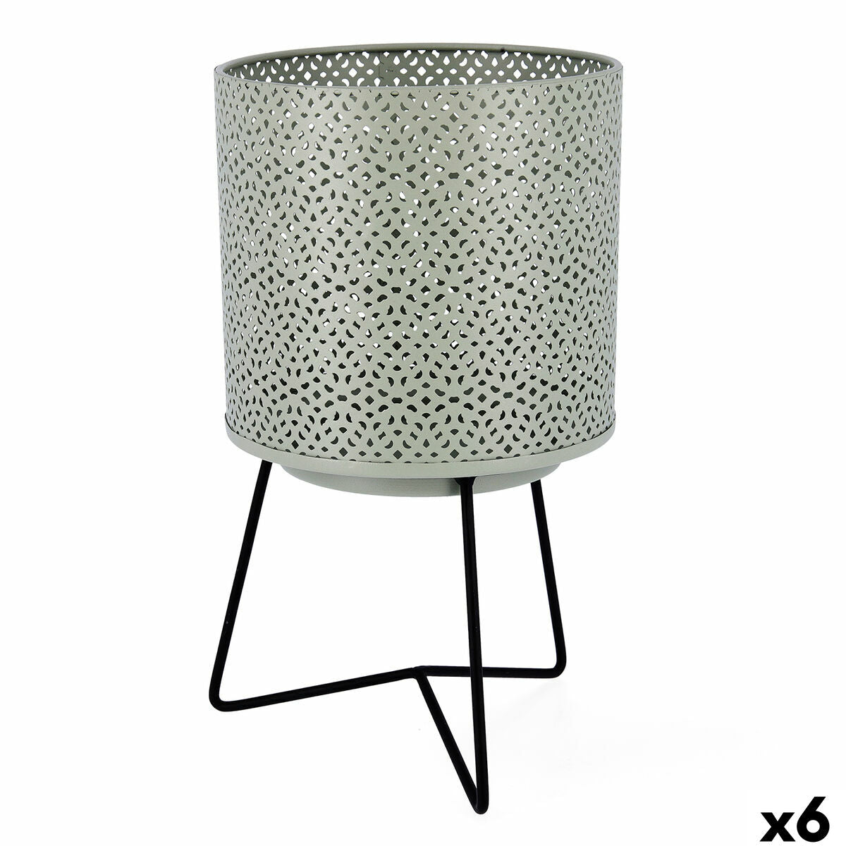 Blumentopf mit Ständer Vinthera Moa grün Metall 17 x 17 x 29