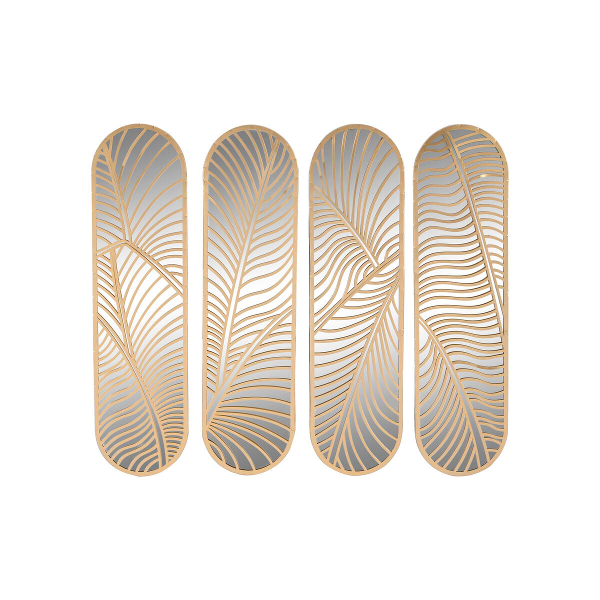 Wanddekoration Home ESPRIT Gold Pflanzenblatt 72 x 1