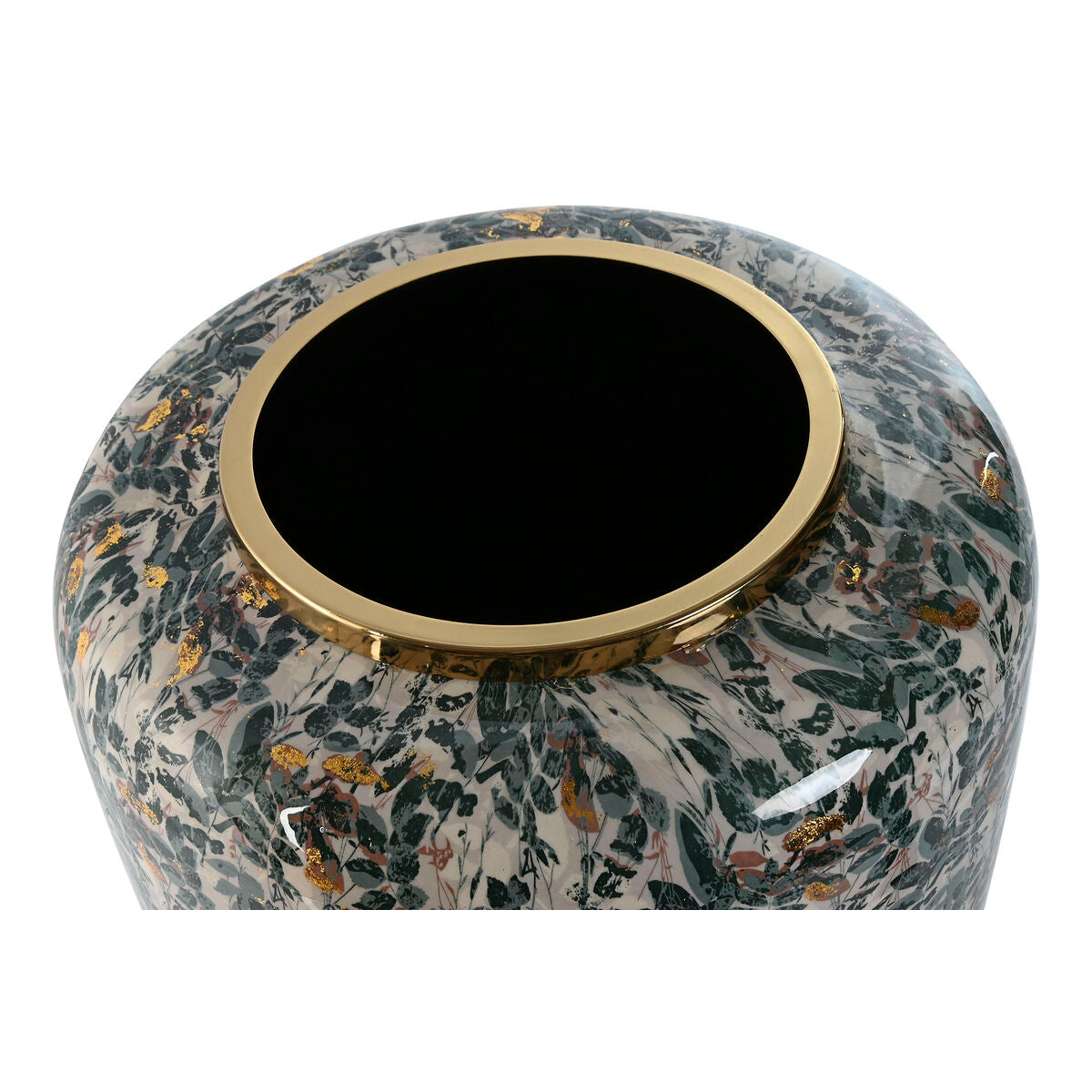 Vase Home ESPRIT grün Gold Metall 33 x 33 x 35