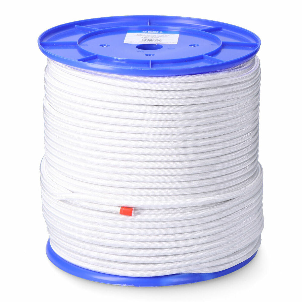 Schnur EDM 87922 Weiß Polyester Latex 10 mm x 100 m Elastisch