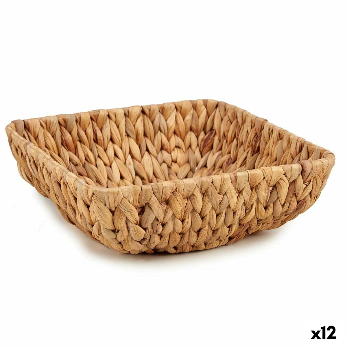 Tischdekoration Gift Decor Braun Metall Wasserhyazinthe 26 x 8 x 26 cm 25
