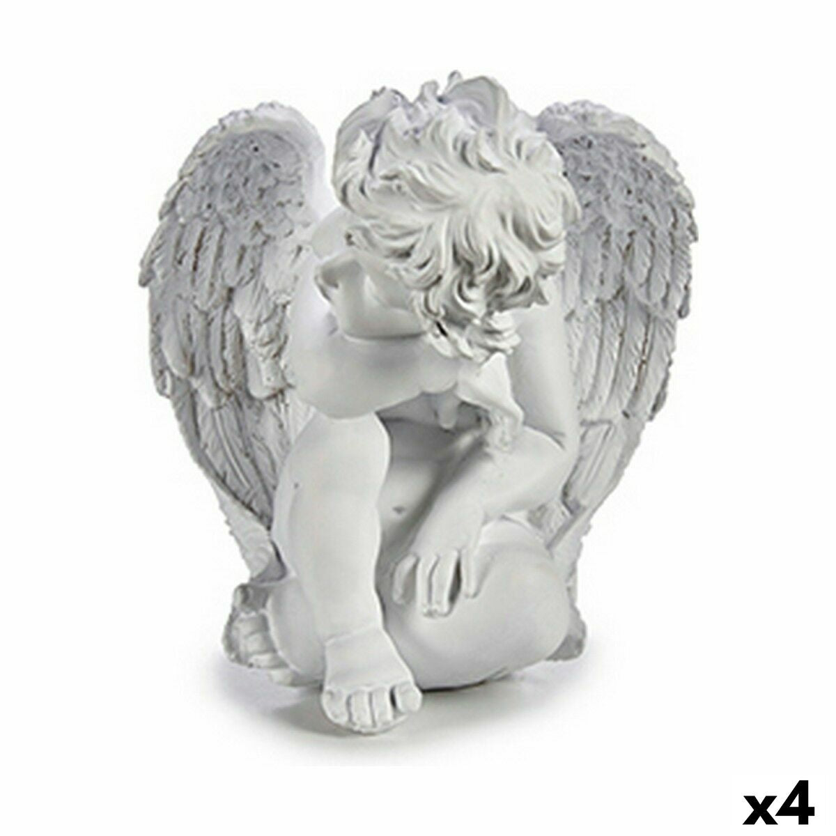 Deko-Figur Krist+ Weiß 24 x 27 x 28 cm (4 Stück)
