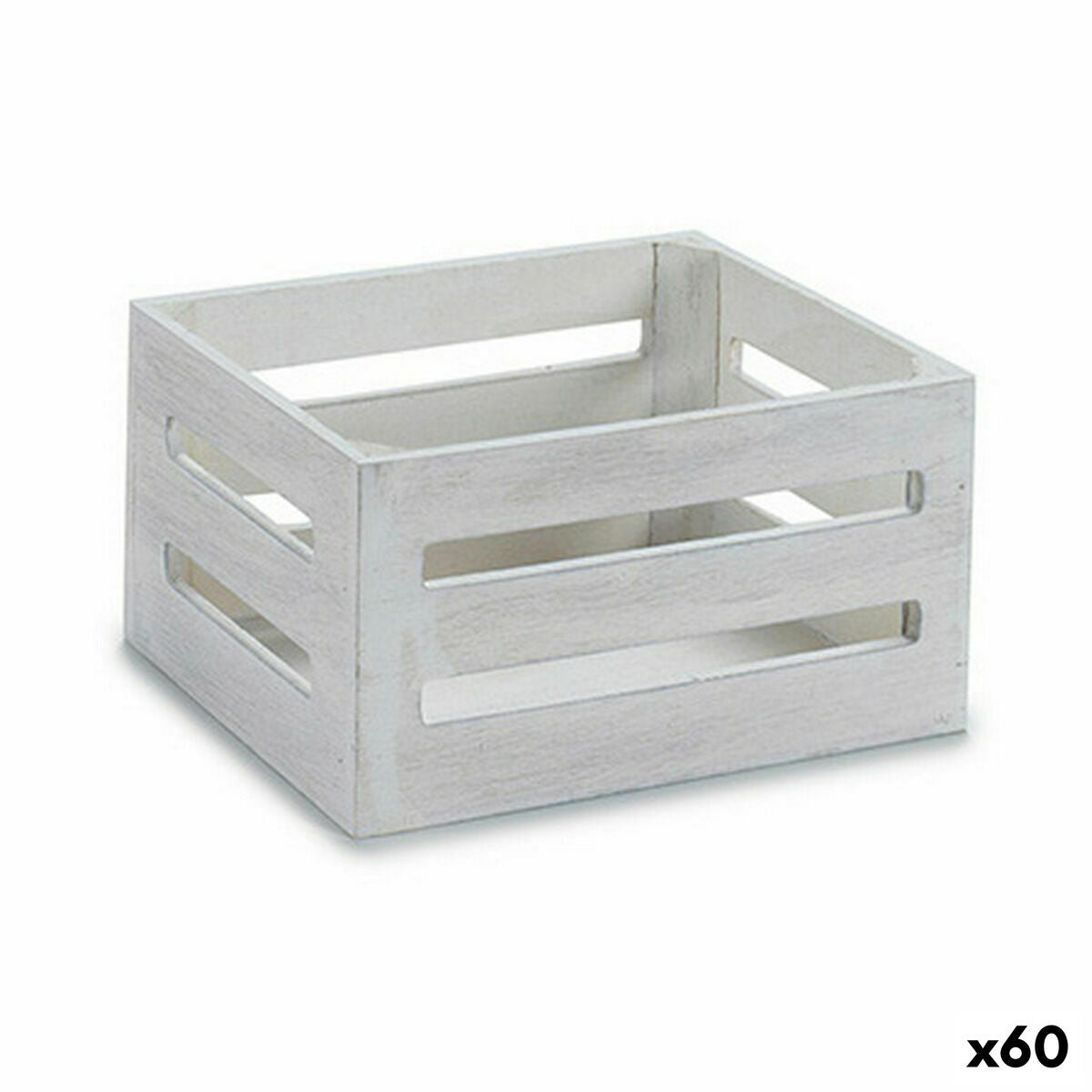 Dekorative Box Gift Decor Weiß Holz (60 Stück)