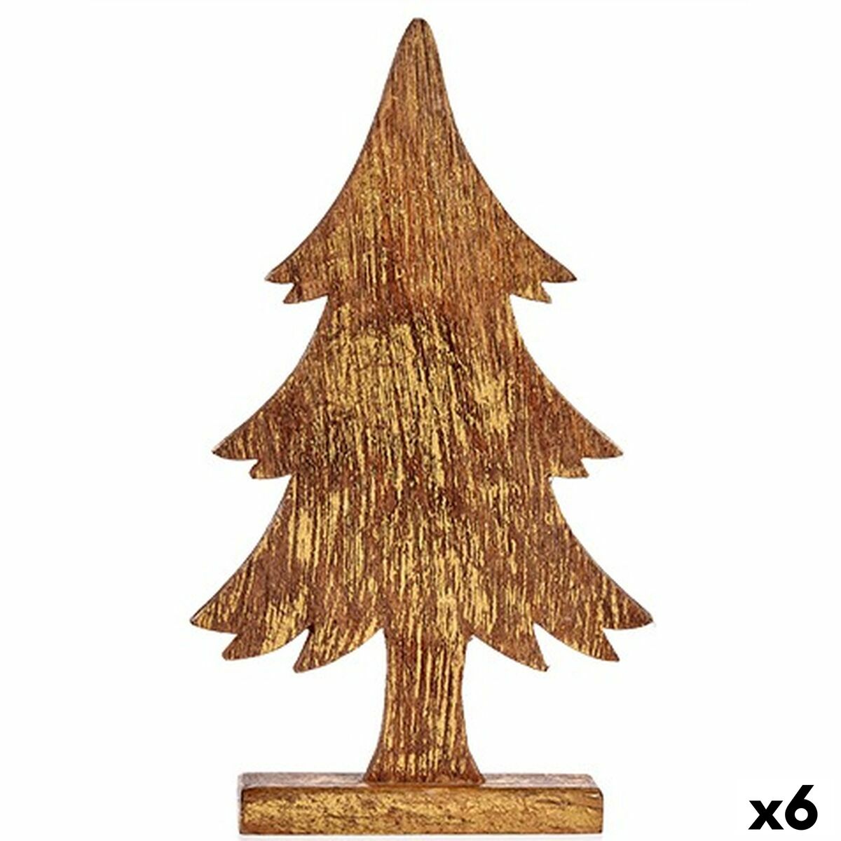 Deko-Figur Krist+ Gold Weihnachtsbaum 5 x 39 x 22 cm (6 Stück)