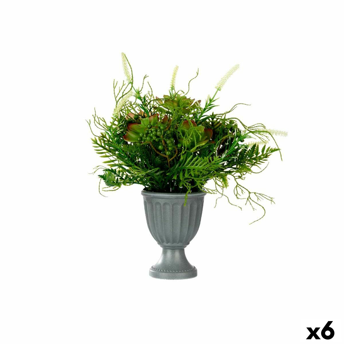 Dekorationspflanze Ibergarden Kunststoff Glas 21 x 30 x 21 cm 34 x 39