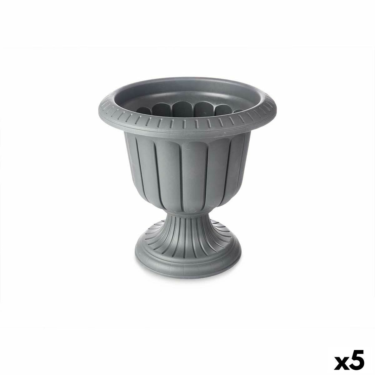 Blumentopf Ibergarden Anthrazit Kunststoff Glas 47