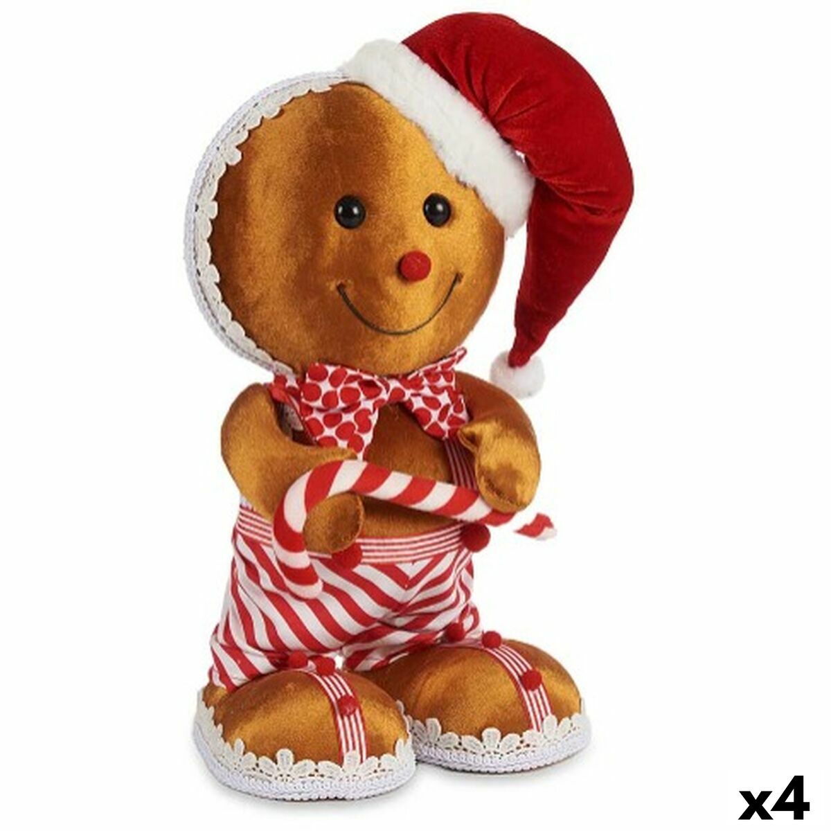 Deko-Figur Krist+ Braun Rot Keks 19 x 33 x 15 cm (4 Stück)
