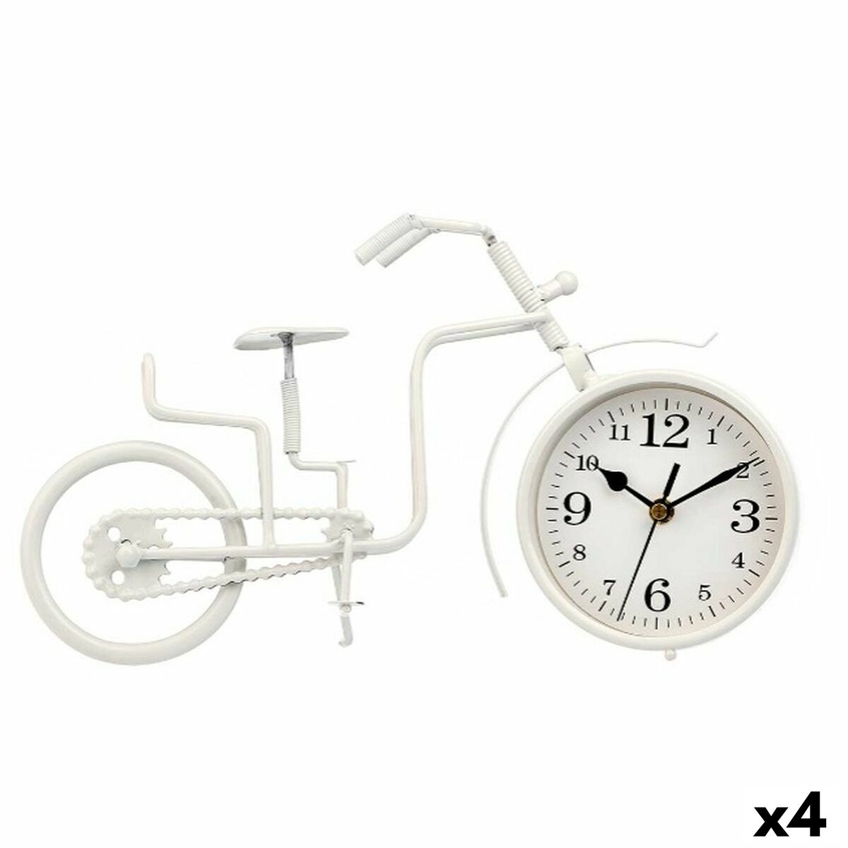 Bordur Gift Decor Weiß Fahrrad (4 Stück)