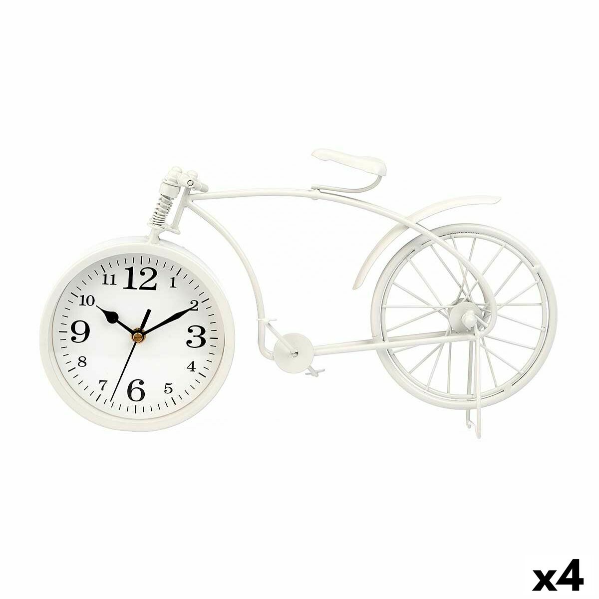 Bordur Gift Decor Weiß Fahrrad (4 Stück)