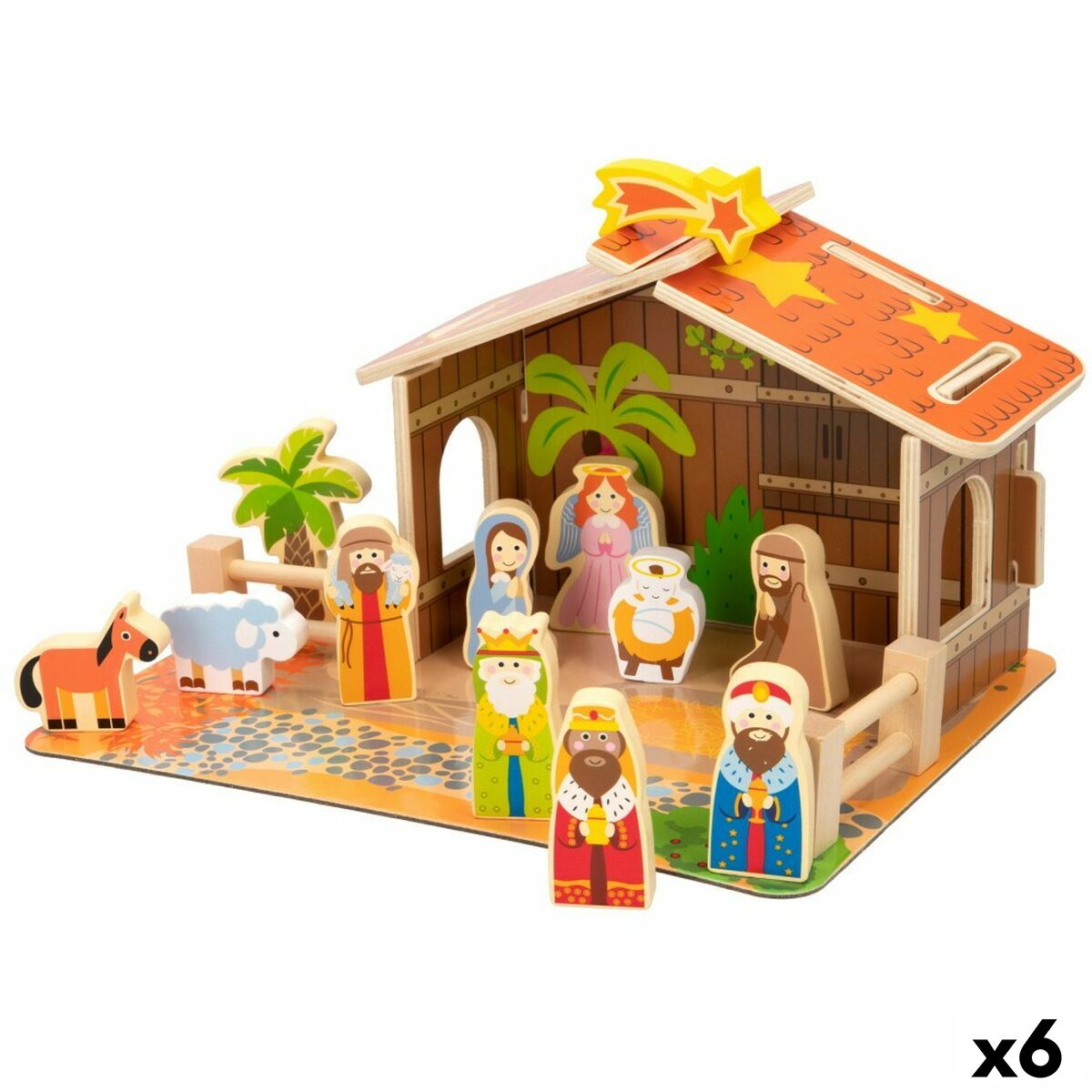 Weihnachtskrippe Woomax Holz 29