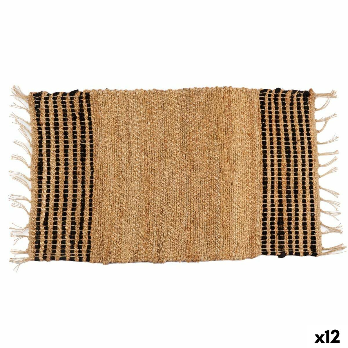 Teppich Gift Decor Schwarz natürlich 60 x 90 cm (12 Stück)