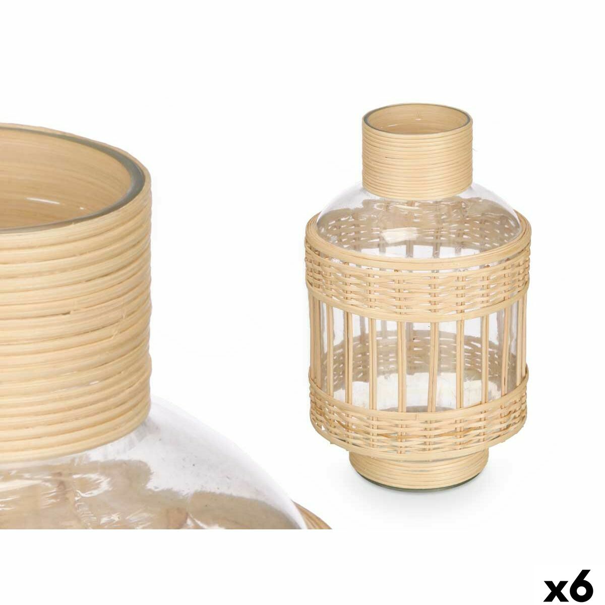 Dekorative Flasche Gift Decor Durchsichtig natürlich 16 x 27