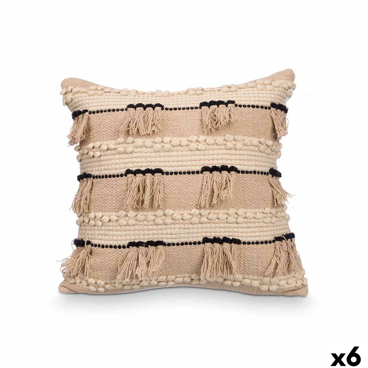 Kissen Gift Decor Schwarz natürlich 45 x 15 x 45 cm (6 Stück)