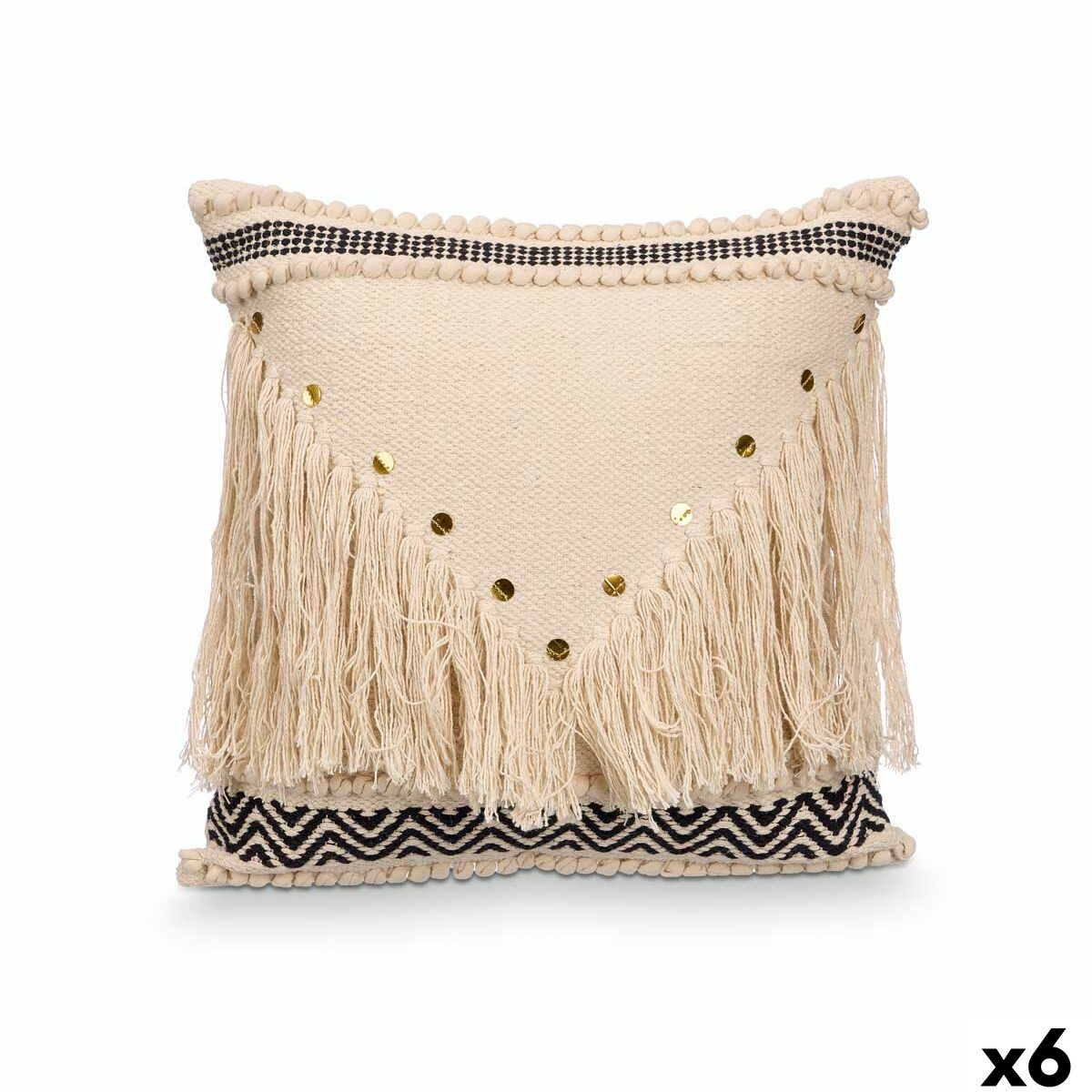 Kissen Gift Decor Schwarz natürlich 45 x 15 x 45 cm (6 Stück)