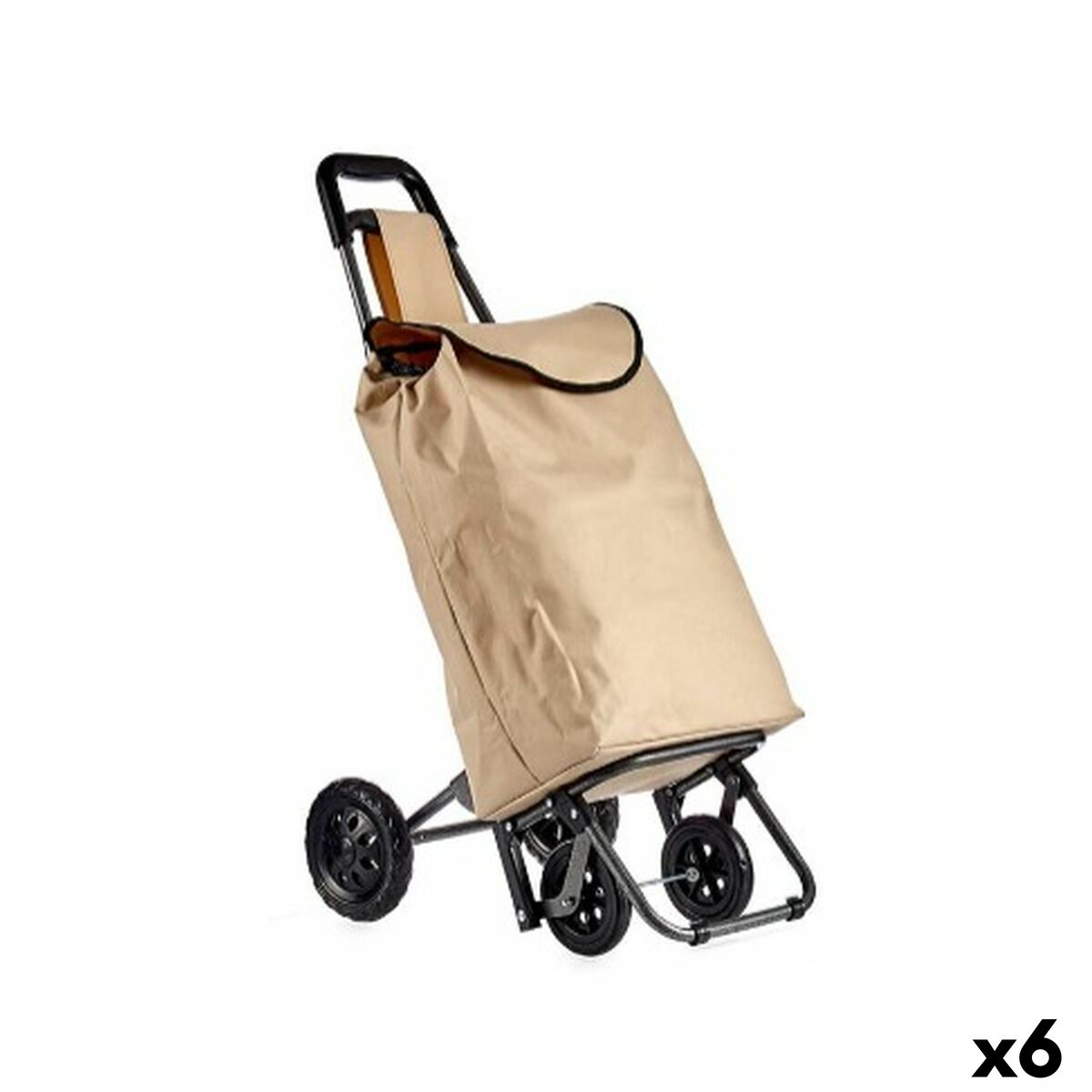 Warenkorb Kinvara Schwarz Beige 30 L 22 x 98 x 38 cm (6 Stück)
