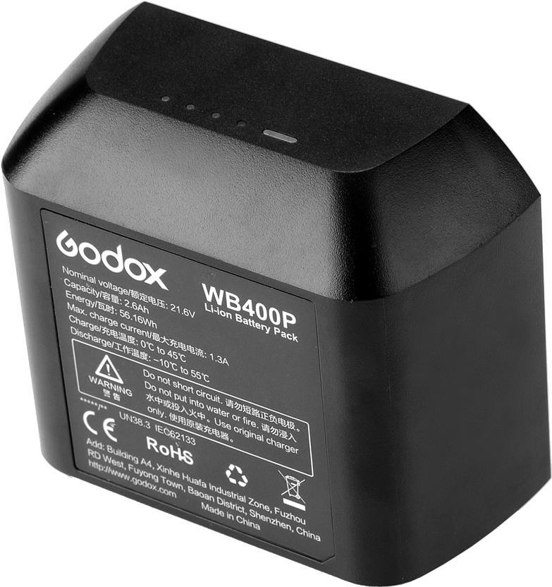 Godox WB400P - Lithium-Ion (Li-Ion) - 2600 mAh - 21