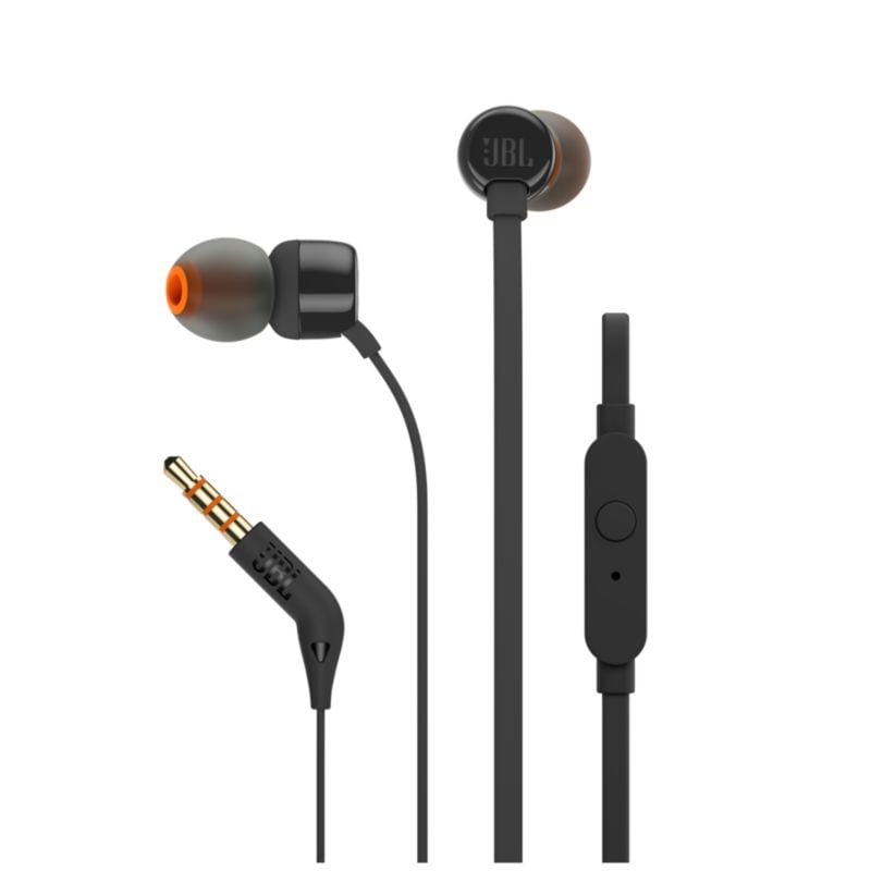 JBL T110 schwarz - In Ear-Kopfhörer mit Mikrofon