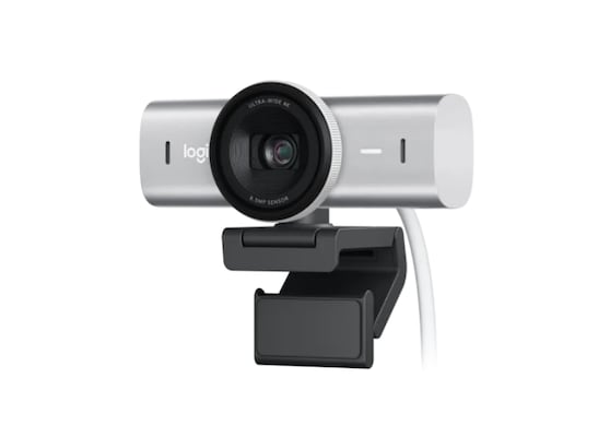 Logitech MX Brio 4K Ultra-HD-Webcam - Hellgrau