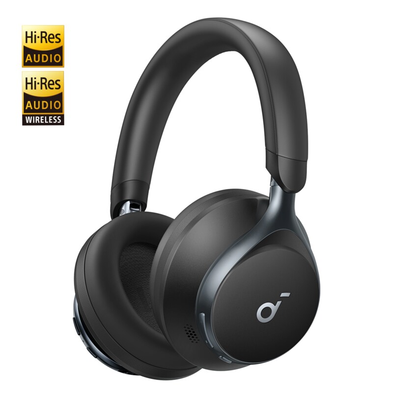 soundcore Space One True-Wireless Over-Ear Bluetooth-Kopfhörer schwarz