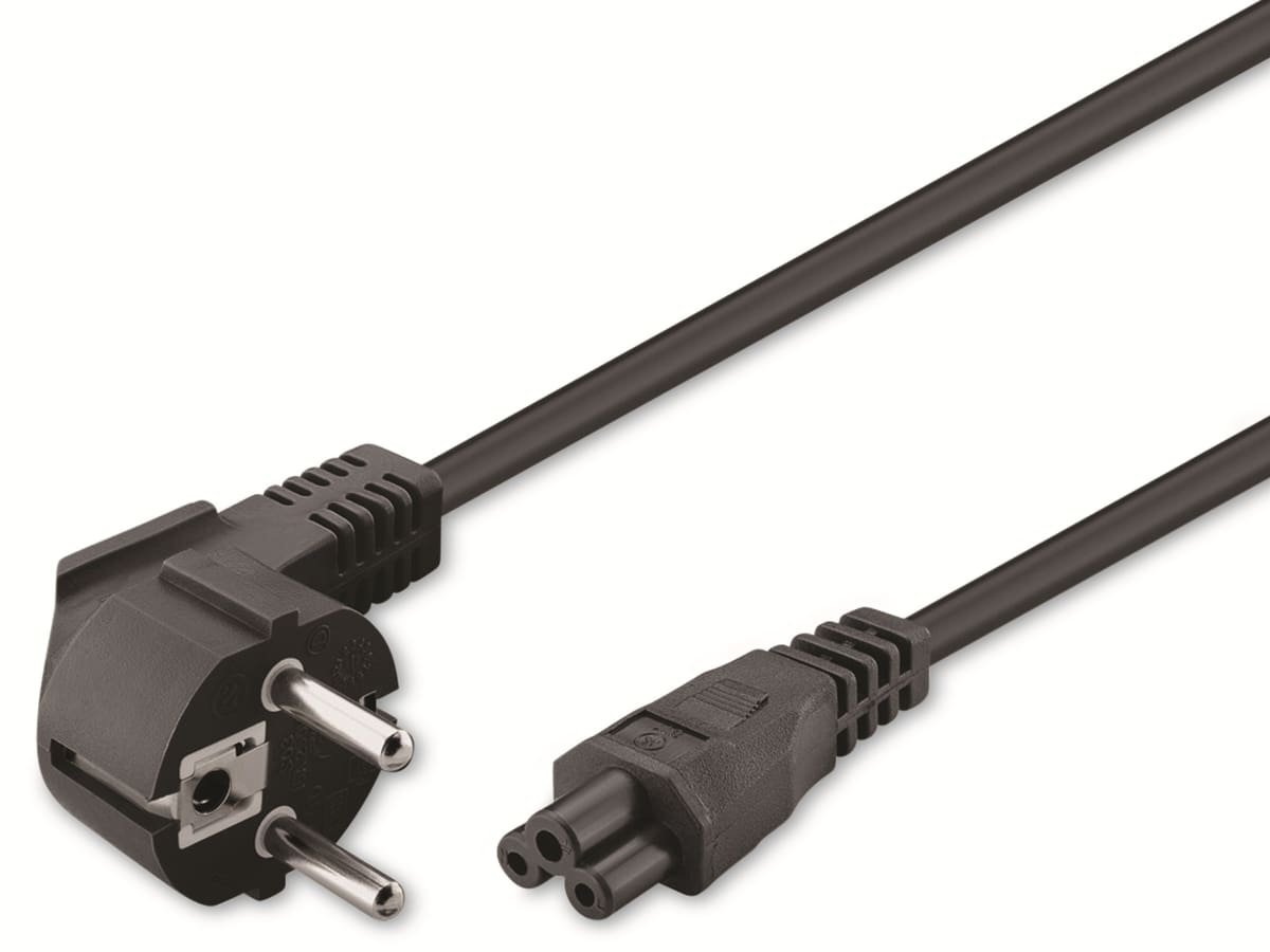 GOOBAY Netzkabel mit Kleeblattstecker NK 114 S-180