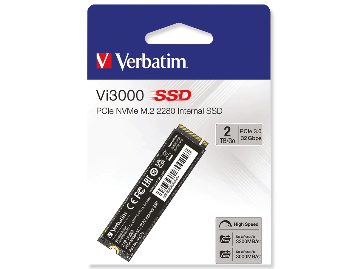 VERBATIM M.2 2280 SSD Vi3000