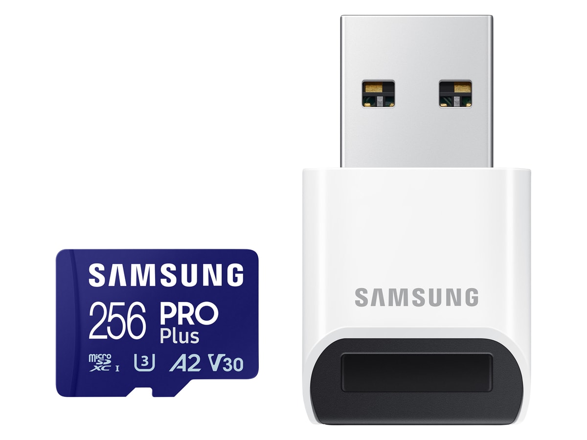 SAMSUNG MicroSDXC-Speicherkarte PRO Plus (2023) 256GB inkl. USB-Adapter