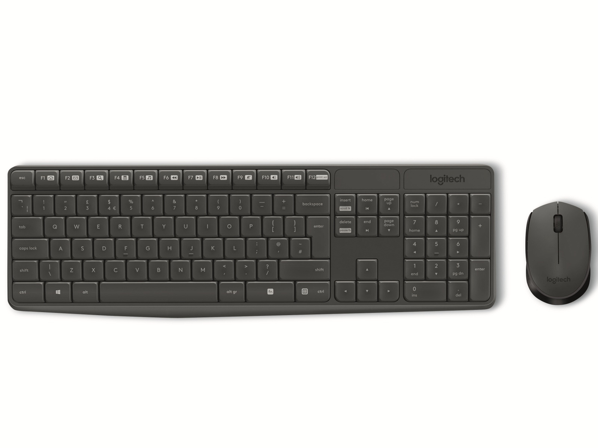 LOGITECH Tastatur- und Maus-Set MK235