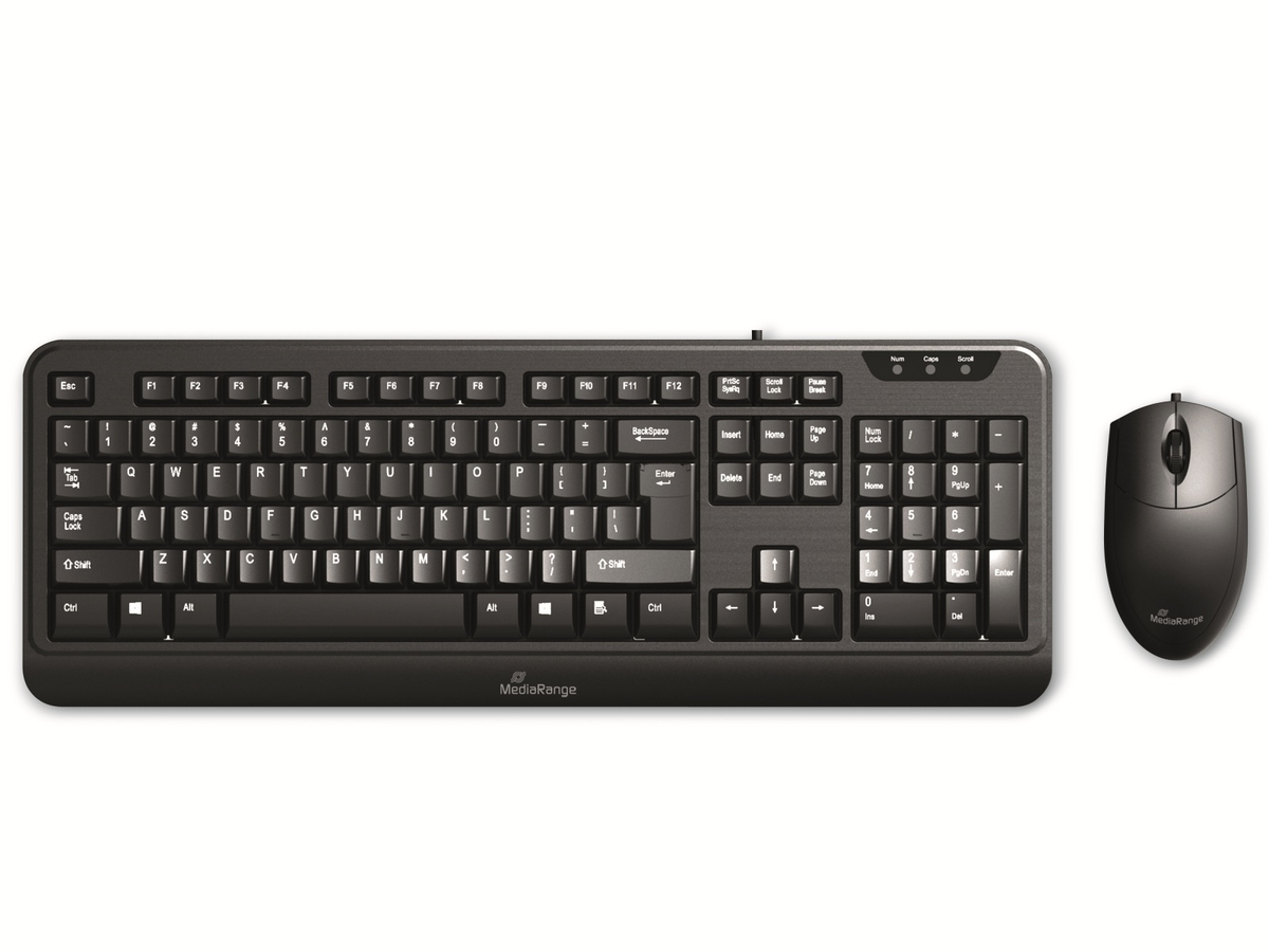 MEDIARANGE USB-Tastatur- und Maus-Set MROS108