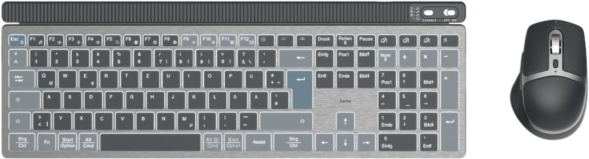 HAMA Maus- und Tastaturset 173069 WKM-750