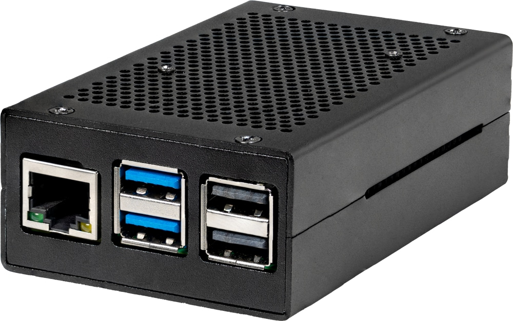 JOY-IT Aluminiumgehäuse mit aktivem Lüfter