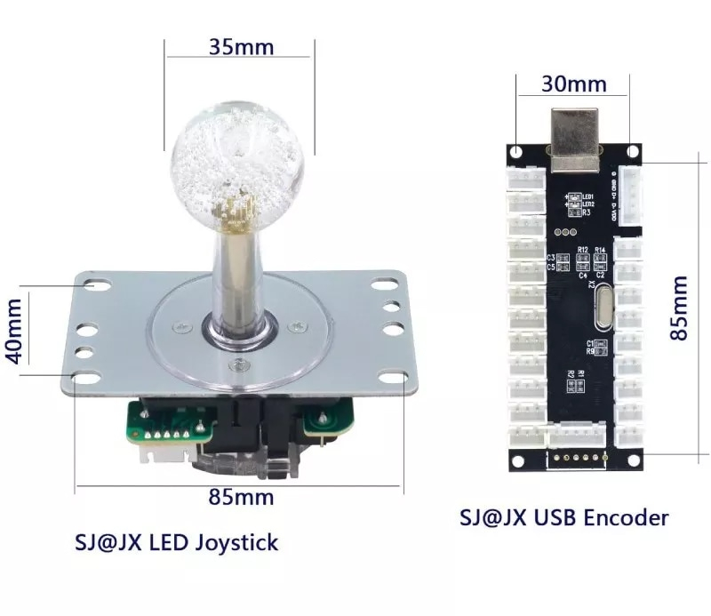 KUBII LED Joystick-Kit Grün