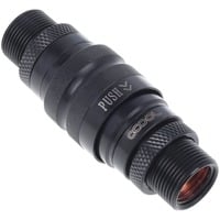 Eiszapfen Schnellverschlusskupplungsset mit Doppel Schottverschraubung G1/4 IG - Deep Black