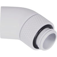 Eiszapfen Winkeladapter 45° drehbar G1/4 AG auf G1/4 IG - White