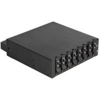 5.25″ Wechselrahmen für 8 x M.2 NVMe SSD mit Slim SAS SFF-8654