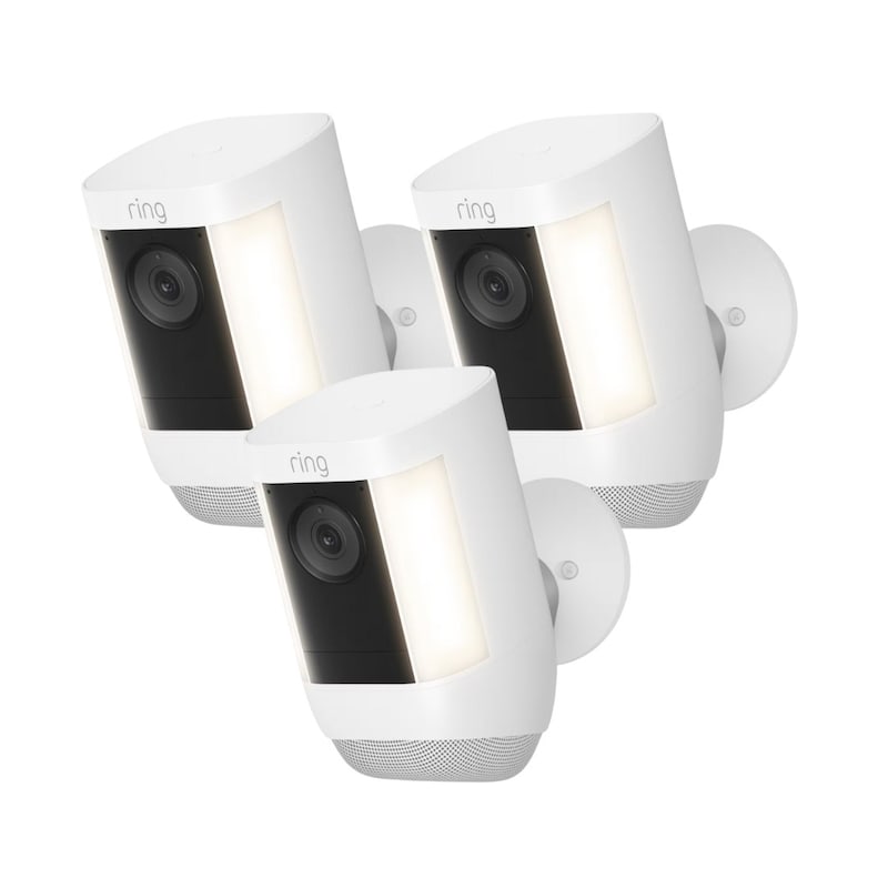 RING Spotlight Cam Pro Battery weiß • 3er Pack