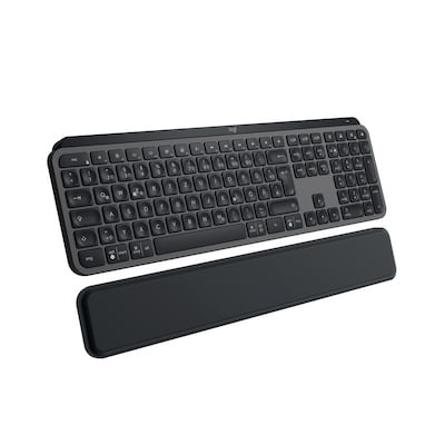Logitech MX Keys S Plus Graphite + MX Palm Rest (Handballenauflage)
