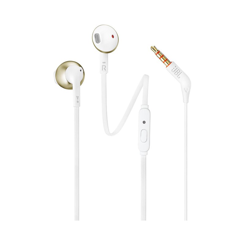 JBL T205 Champagner - In Ear-Kopfhörer mit Mikrofon