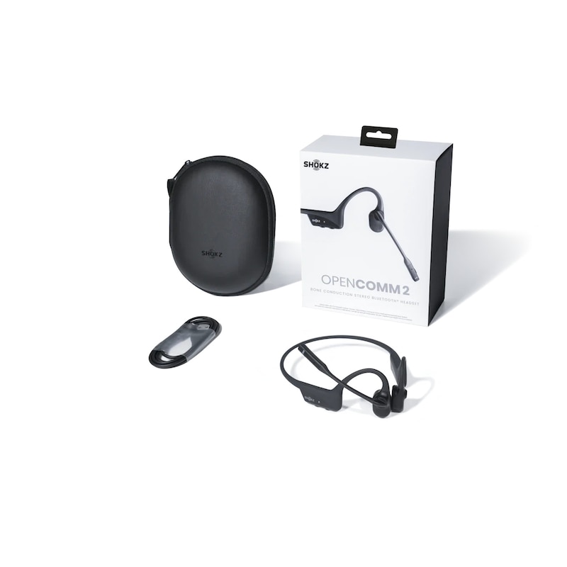 Shokz OpenComm2 2025 Knochenschall-Headset schwarz