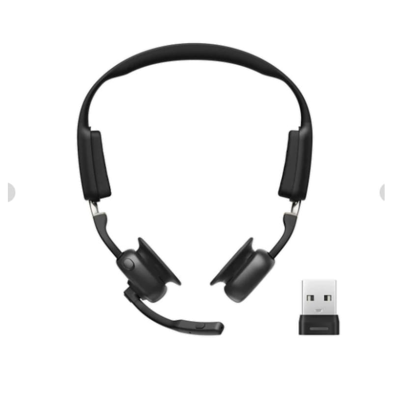 Shokz OpenMeet UC Knochenschall-Headset schwarz inkl. USB-A Dongle