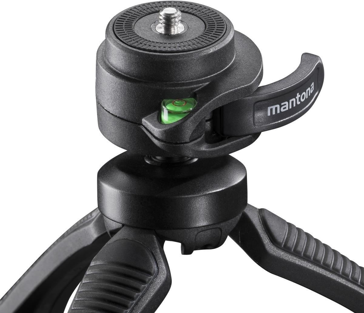 Walimex Mantona kaleido Gaia leichtes Mini Tisch und Handstativ (geeignet für Spiegelreflex