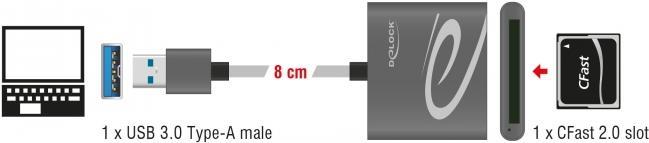DeLOCK - Kartenleser (CFast Card Typ I