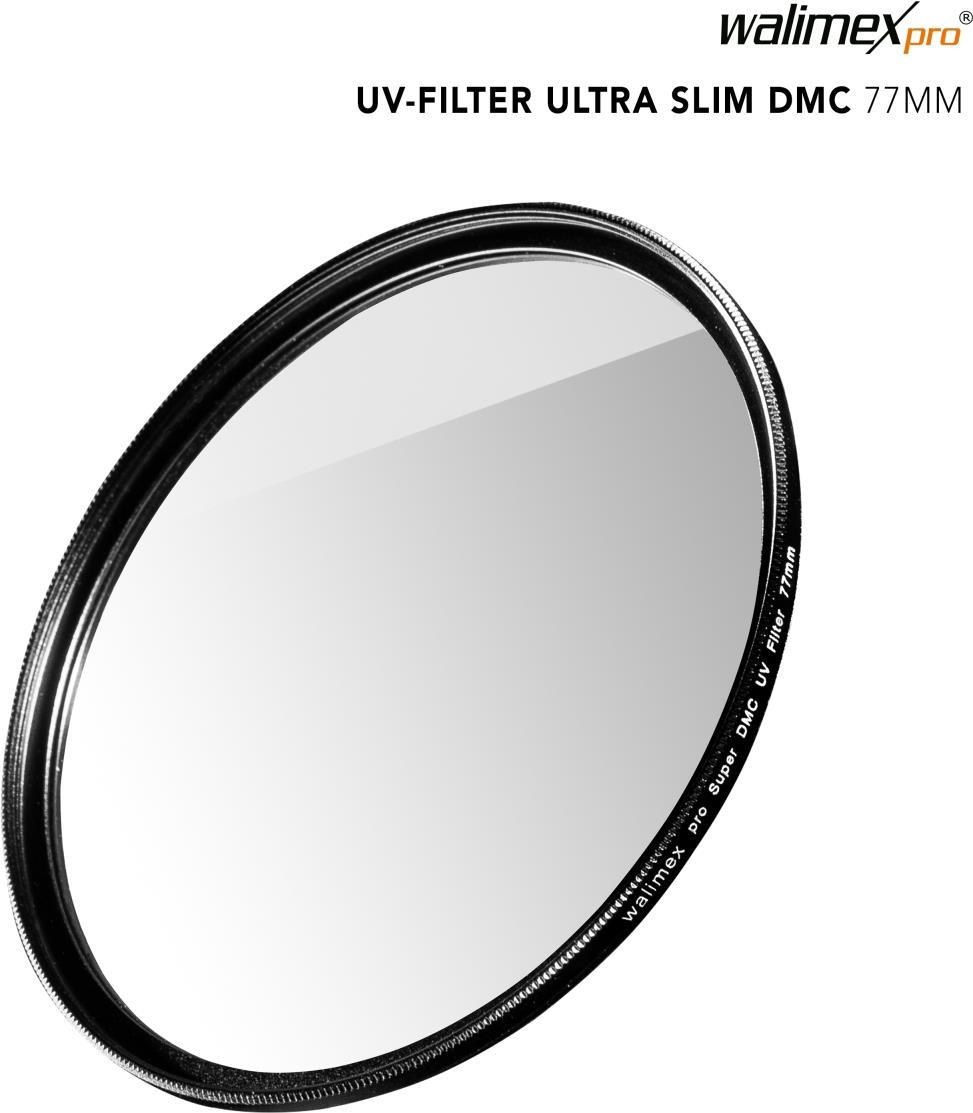 Walimex pro UV-Filter Slim Super DMC 77mm - besonders hochwertiger UV Filter Objektivfilter