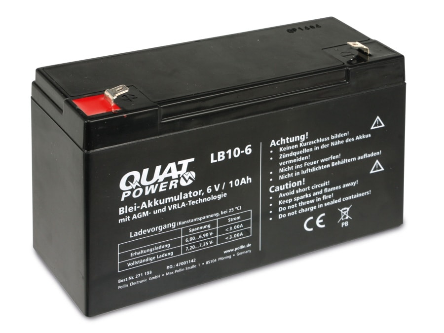QUATPOWER Blei-Akkumulator LB10-6