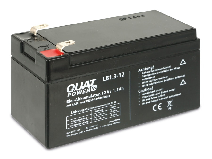 QUATPOWER Blei-Akkumulator LB1.3-12