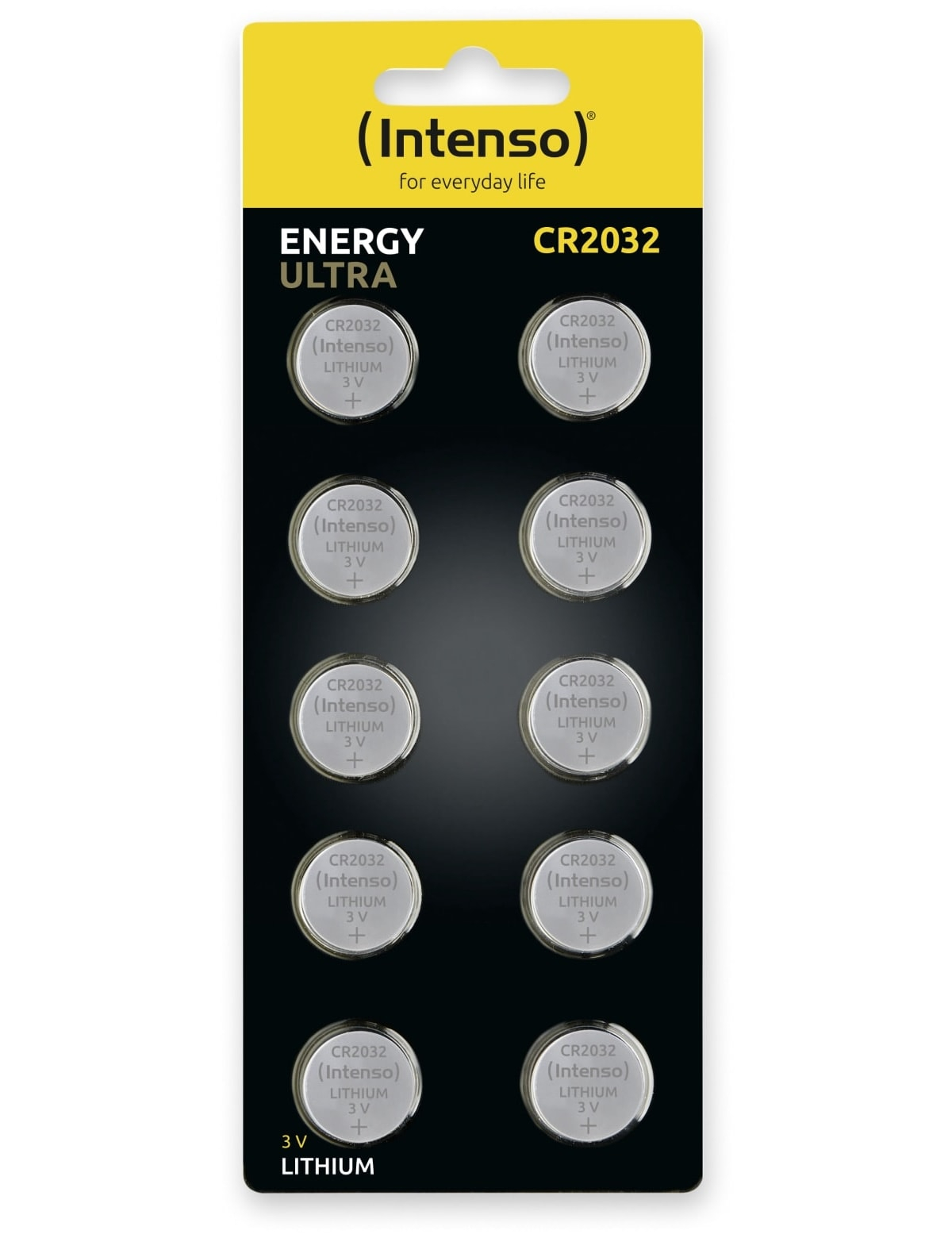 INTENSO Lithium-Knopfzelle CR2032