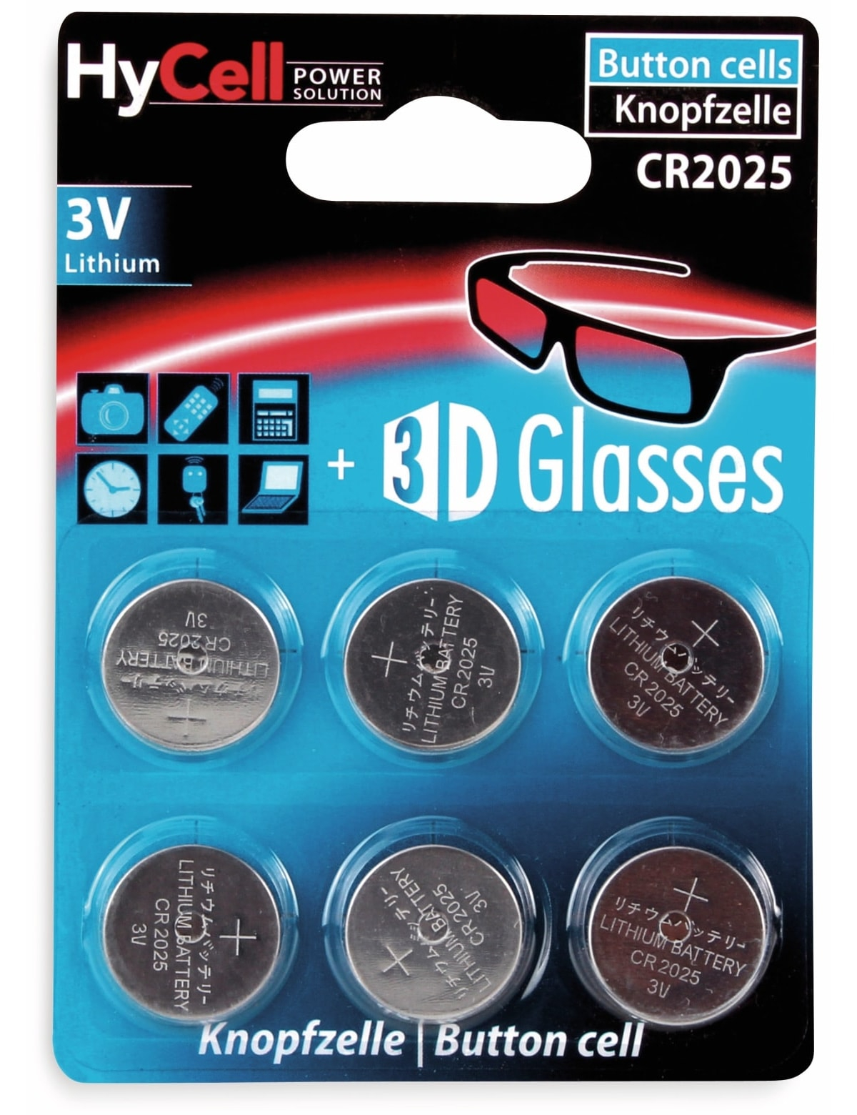 HYCELL Knopfzelle CR2025