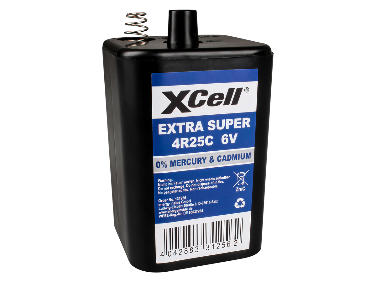 XCELL 6V-Block-Batterie Zink-Kohle