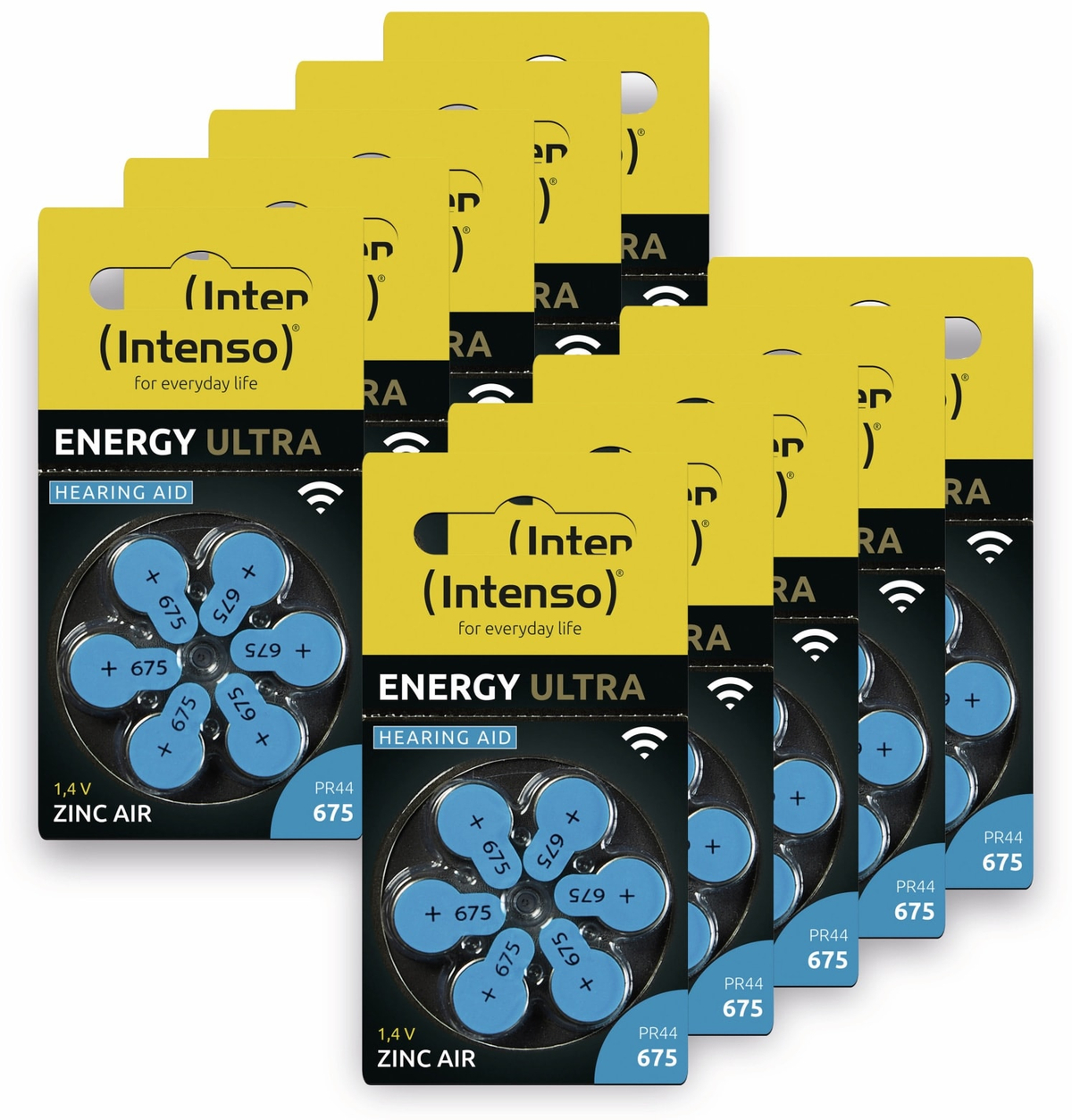 INTENSO Hörgeräte-Batterien-Set Energy Ultra A 675