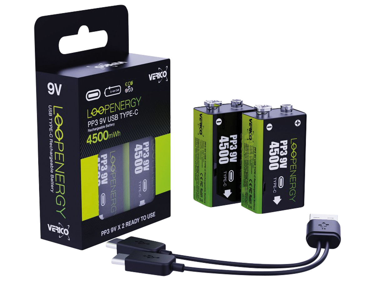 VERICO Li-Ion-Akku LoopEnergy 9 V-Blockakku