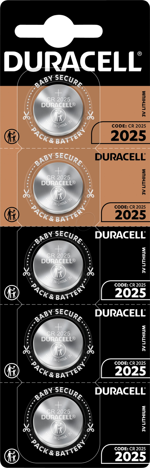 DURACELL Knopfzelle CR2025